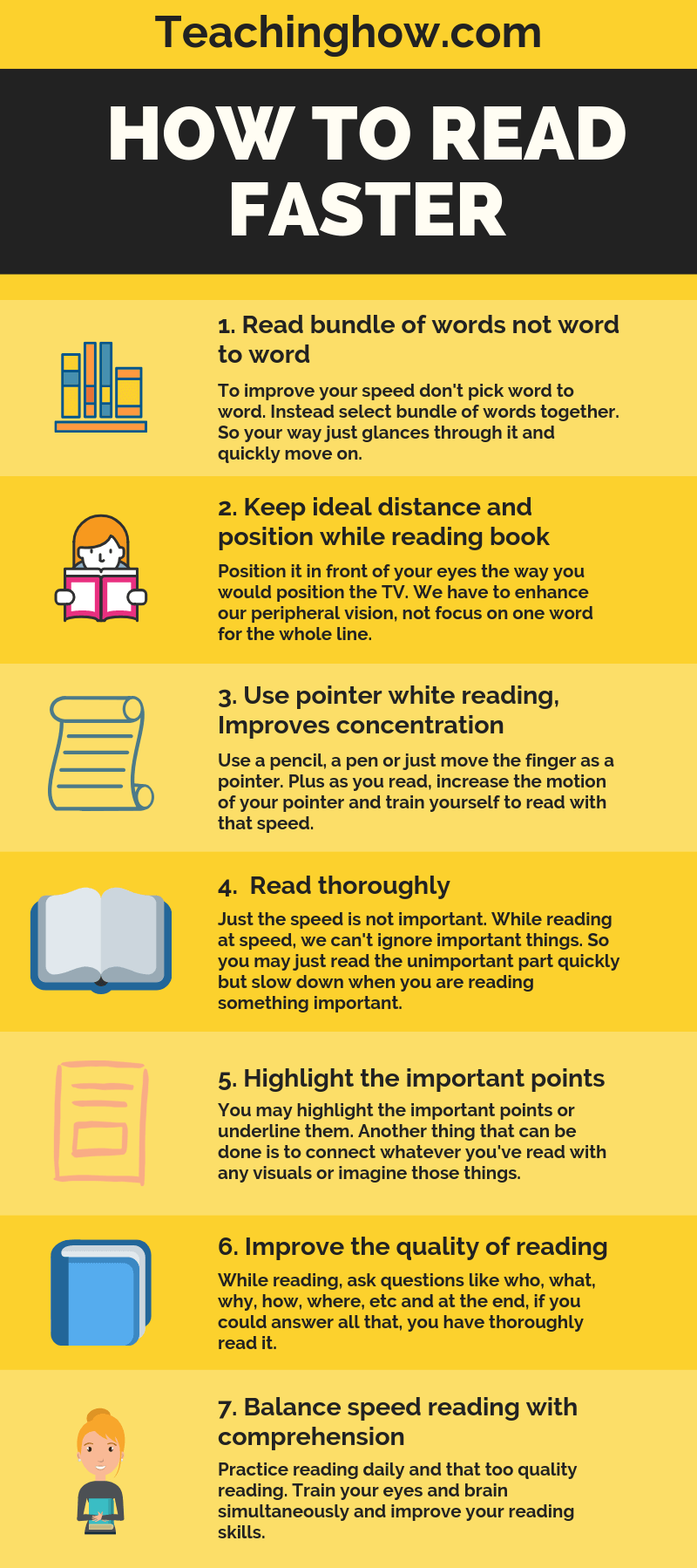 How to Read Faster and Improve Reading Comprehension